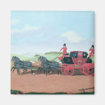 The Liverpool and London Royal Mail Coach, 1812 Magnet