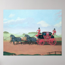 The Liverpool and London Royal Mail Coach, 1812 Print