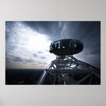 The London Eye Silhouette Poster