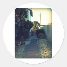 The Lonely Bench Round Sticker