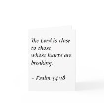 The Lord is close to thosewhose hearts are brea... Cards