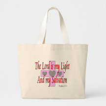 The lord is my light and salvation--Religous Gifts Tote Bags