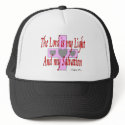 The lord is my light and salvation--Religous Gifts hats