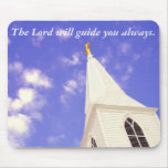 The Lord will guide you always. Mousepads