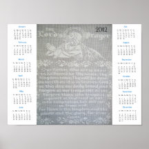 The Lord's Prayer 2012 Calendar Poster