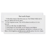 The Lord's Prayer Card rack cards