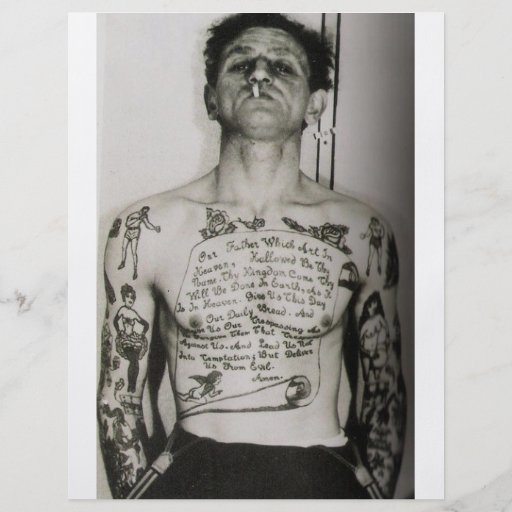 The Lord's Prayer (tattooed) Flyer Design