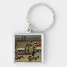 The Louvre and College des Quatre-Nations Key Chains