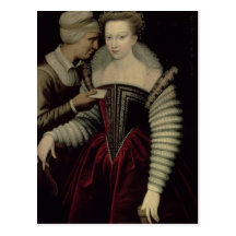 The Love Letter, a Lady with her Maid Post Cards
