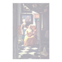 The Love Letter,  By Johannes Vermeer Stationery Design