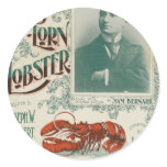 The Love-Lorn Lobster Round Sticker