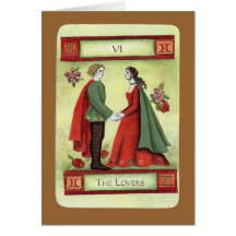 "The Lovers" tarot card