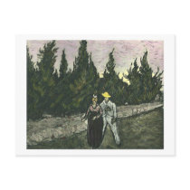 The Lovers, Vincent Van Gogh Post Card