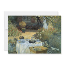 The Luncheon by Claude Monet Invitation