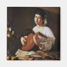 The Lute Player, Caravaggio Magnets