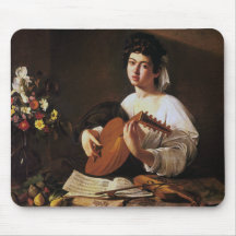 The Lute Player, Caravaggio Mouse Pad
