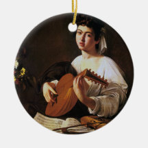 The Lute Player, Caravaggio Christmas Tree Ornament