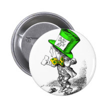 The Mad Hatter Pinback Button