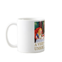 THE MAD HATTER WISHES ALICE A MERRY UNBIRTHDAY! COFFEE MUGS
