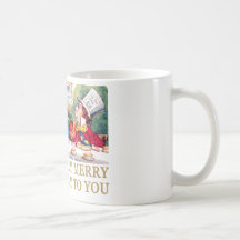 THE MAD HATTER WISHES ALICE A MERRY UNBIRTHDAY! COFFEE MUGS
