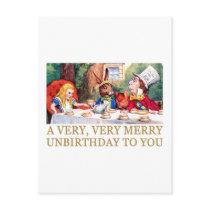 THE MAD HATTER WISHES ALICE A MERRY UNBIRTHDAY!