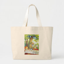 The Mad Hatters Tea Party Full Colour Canvas Bag