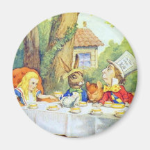 The Mad Hatters Tea Party Full Colour Refrigerator Magnet