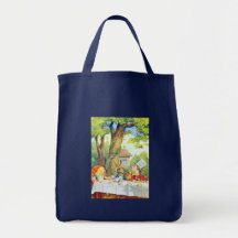The Mad Hatters Tea Party Full Colour Tote Bags