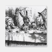The Mad Hatter's Tea Party Magnets