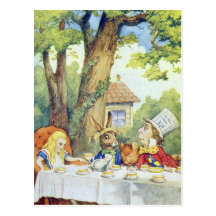 The Mad Hatter's Tea Party Post Cards