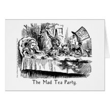 The Mad Tea Party Alice In Wonderland Card