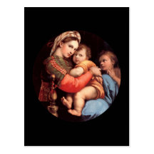 The Madonna and Child postcard