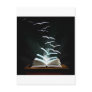 The magical world of reading postcard