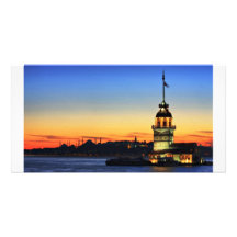 The Maiden's Tower in Istanbul Personalised Photo Card