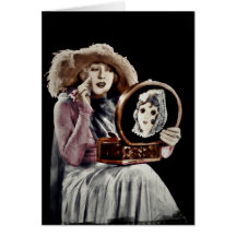 The Makeup Mirror Greeting Card