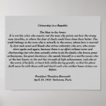 The Man in the Arena Poster