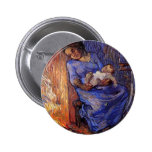 The Man is at Sea after Demont-Breton by van Gogh Pinback Button