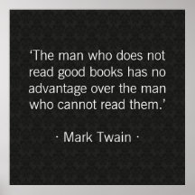 The man who does not read good books poster