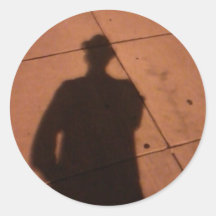 The Man Who wasn't There Round Sticker