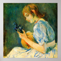 The Mandolin by Berthe Morisot Poster