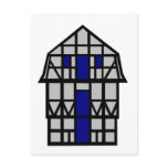 The Mansard House - grey Postcards