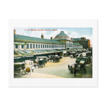 The Market District, Boston, Massachusetts Post Cards