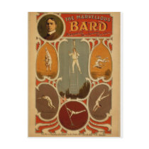 The Marvellous Bard Vintage Theatre Post Card