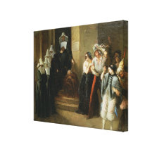 The Masked Ball, c.1870 Canvas Prints