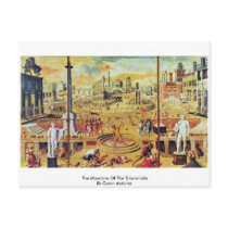 The Massacre Of The Triumvirate By Caron Antoine Postcard