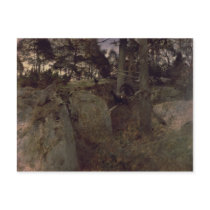 The Mating of the Capercaillies, 1888 Post Card