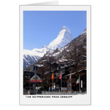 The Matterhorn from Zermatt Card