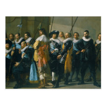 The Meagre Company by Frans Hals 1637 Postcard