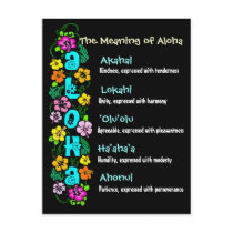 The Meaning of Aloha Post Cards