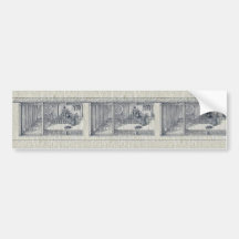 The merchant with his counting frame Ukiyo-e. Bumper Sticker